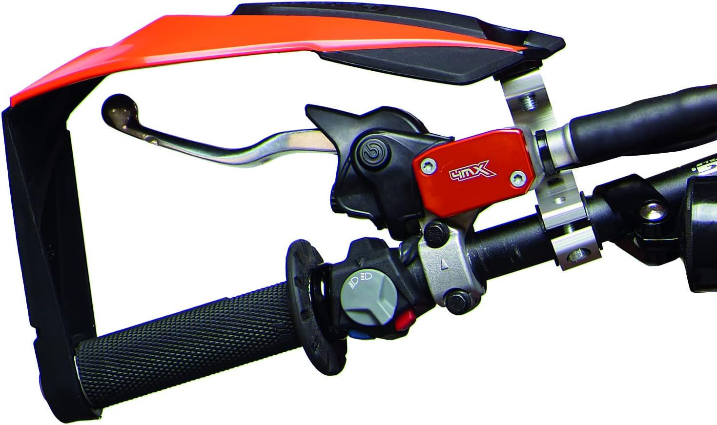 Polisport 8308900004 - Hand Protectors S-DUAL 2 Attachment Points Mx-Style Plastic Including Mounting Kit Compatible with All Mx/Enduro Models in Orange - Blue image number 3