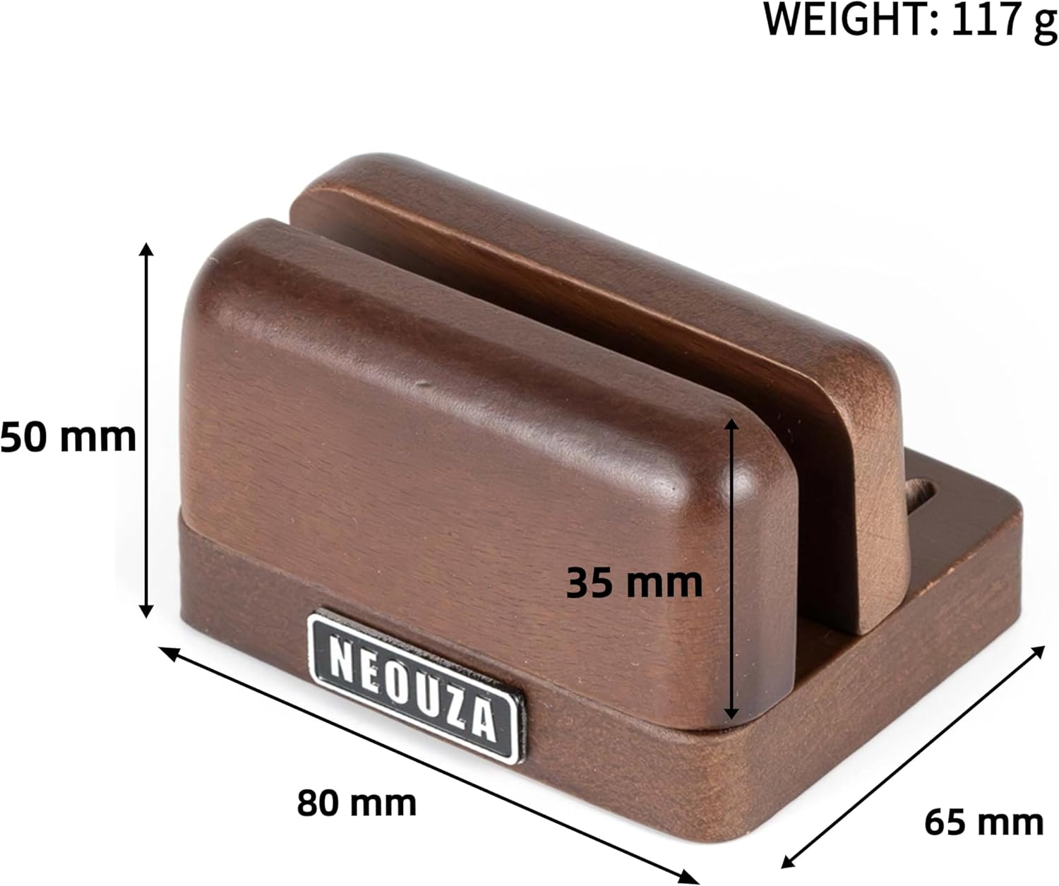 NEOUZA Adjustable Scale Stand for Digital Coffee Scal | Phone and Tablet Stand | Laptop Stand | Multi-Device Stand | Beechwood image number 2