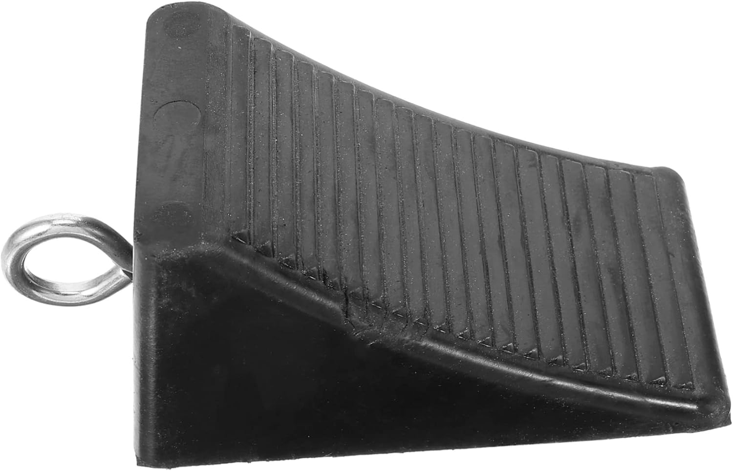 DEARMAMY Vehicle Wheel Chocks Portable Non-Slip Rubber Tire Stoppers 16X9X9Cm Triangular Anti-Skid Wheel Blocks for Car Trailer Ramps Safety image number 3