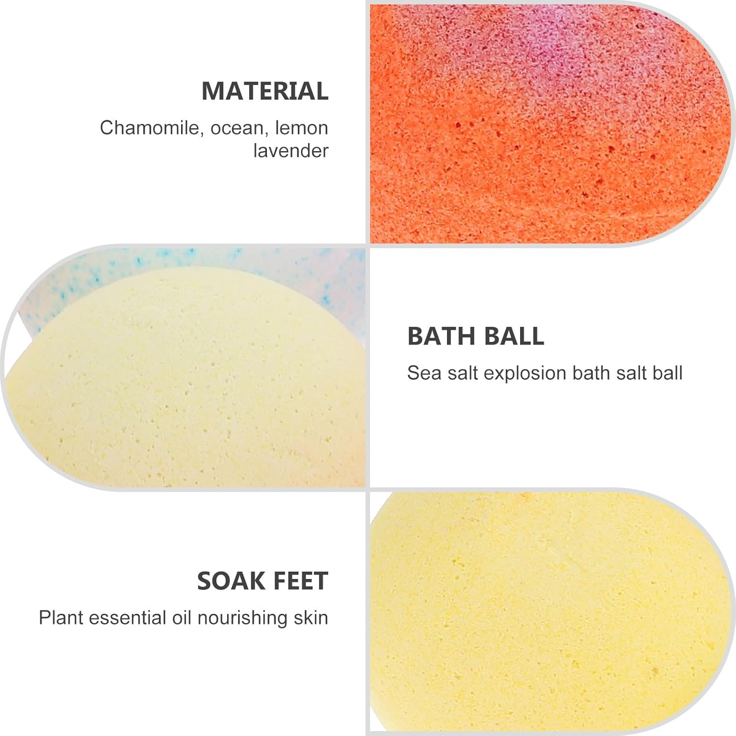 SHERCHPRY Essential Oils Bath Bombs Set 9Pcs 60G Each Aromatherapy Bubble Bath Bombs with Dried Flowers Spa Bathing Salt Balls for Relaxation and Home Spa Experience image number 1