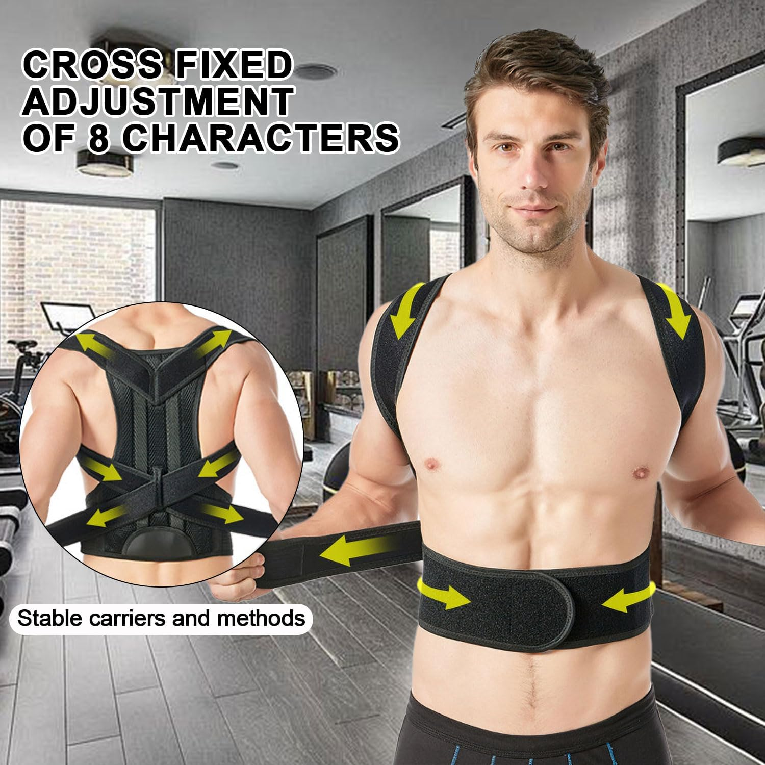 Posture Corrector, Back Posture Corrector for Men&Women, Back Straightener Posture Corrector Back Support Brace Posture Corrector Improve Back Pain, Spine Corrector, Adjustable Posture Trainer(M) image number 2