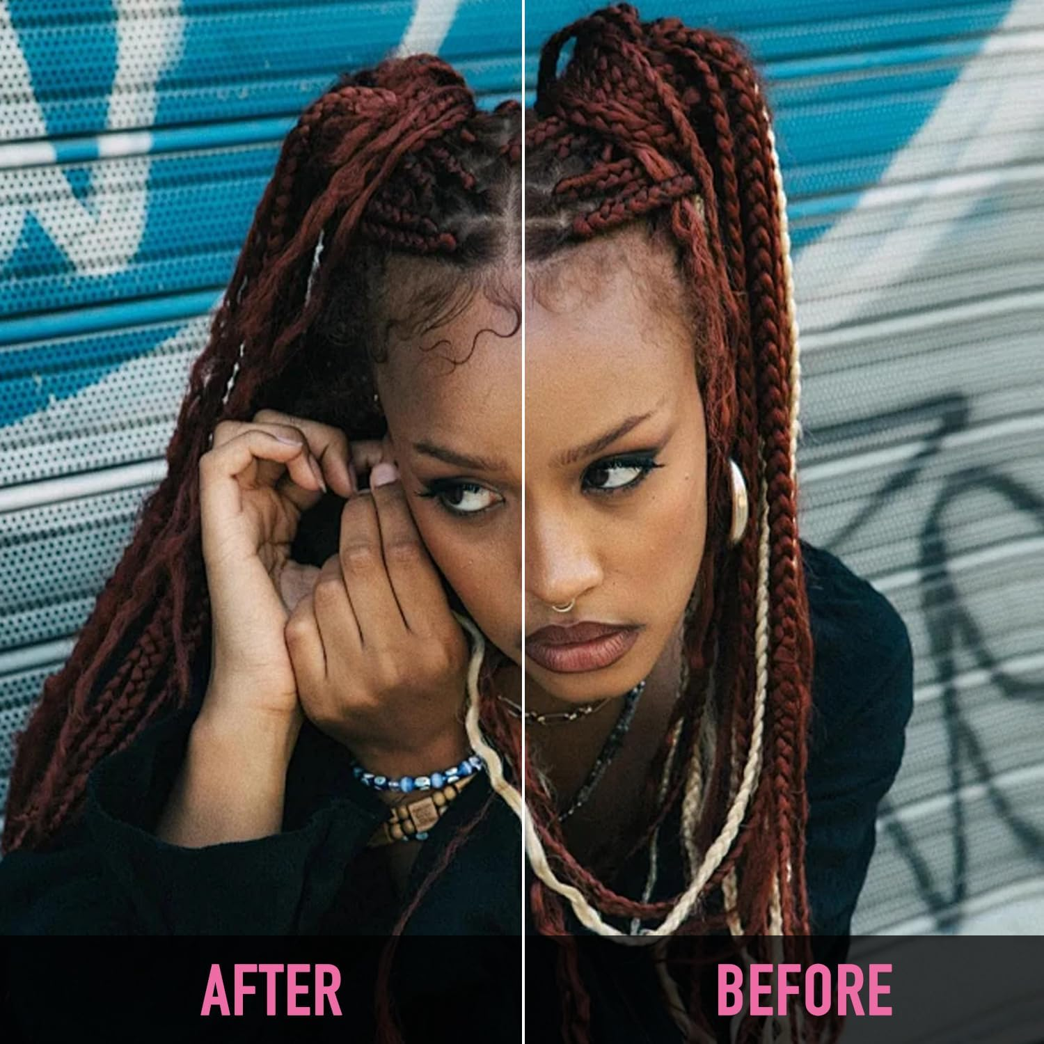 Immetee Edge Control Gel with Brush, Hair Styling Gel Flyaway Hair Tamer, Edge Control Gel for Afro Hair,100G/3.52 Oz (Pink-Watermelon) image number 3