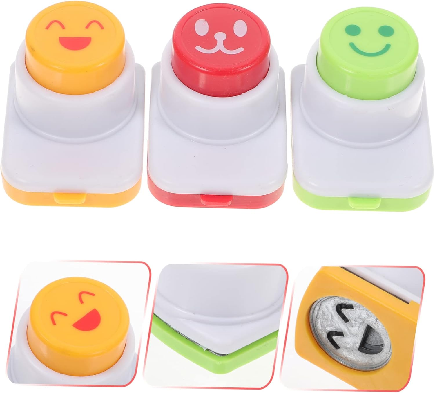 SHERCHPRY 3Pcs DIY Sushi Tool Smile Face Onigiri Mould and Seaweed Embossing Device for Rice Balls and Creative Lunches image number 4