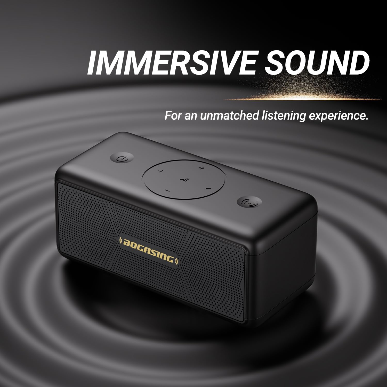 BOGASING M5 Bluetooth Speaker, 40W Portable Wireless Speakers with Immersive Stereo Sound & Punchy Bass, 30H Playtime, IPX7 Waterproof Bluetooth 5.3, EQ Tf-Card, AUX, USB Stick for Outdoor image number 5