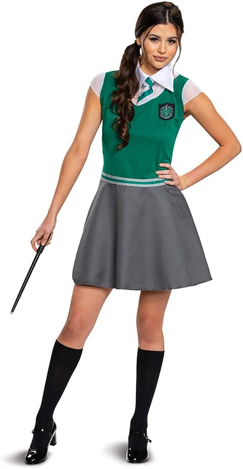 Harry Potter Dress Skirt, Teen and Tween Official Hogwarts Wizarding World Costume Dress with Collar and Tie image number 2