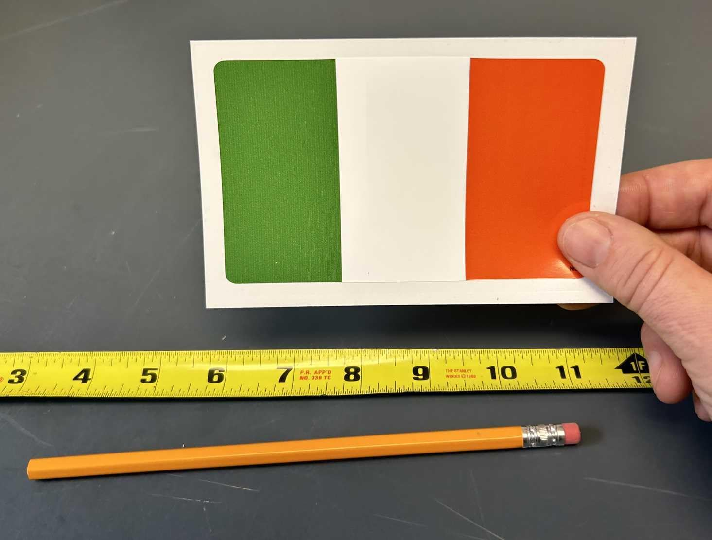 Gear Tatz - Irish Flag - Bumper Sticker - 3.5 X 5 Inches - Professionally Made in the USA - Vinyl Decal image number 2