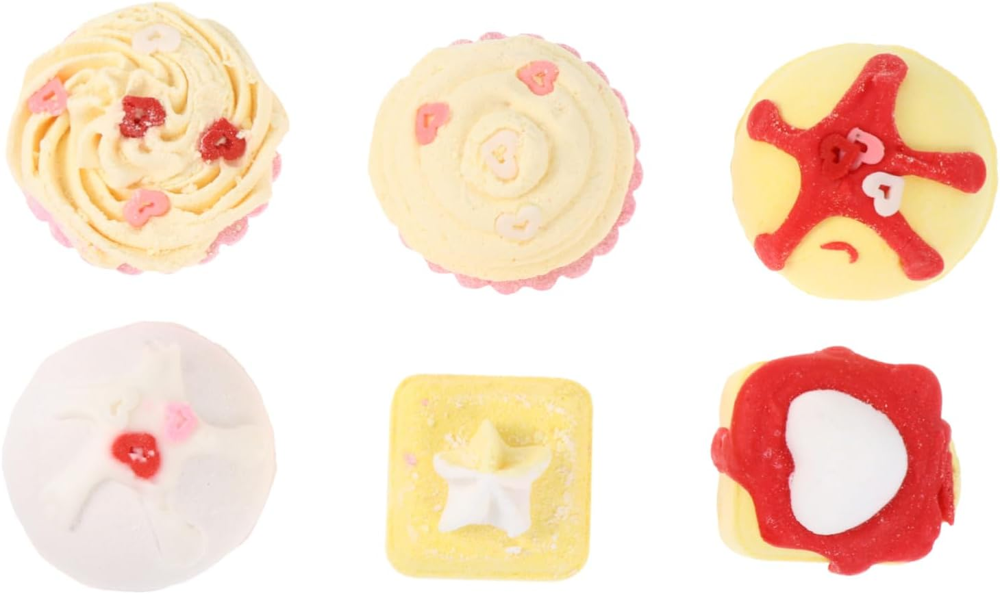 Gogogmee 6Pcs Spa Shower Bubble Cake Shape Bath Salts Natural Balls for Home Travel image number 3
