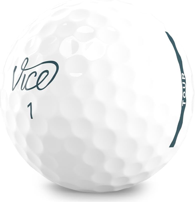 Vice Golf Tour White 2020 | 12 Golf Balls | Features: Excellent Short Game Spin, Straight Trajectory, Soft Feel | Profile: Designed for Casual Golfers image number 1