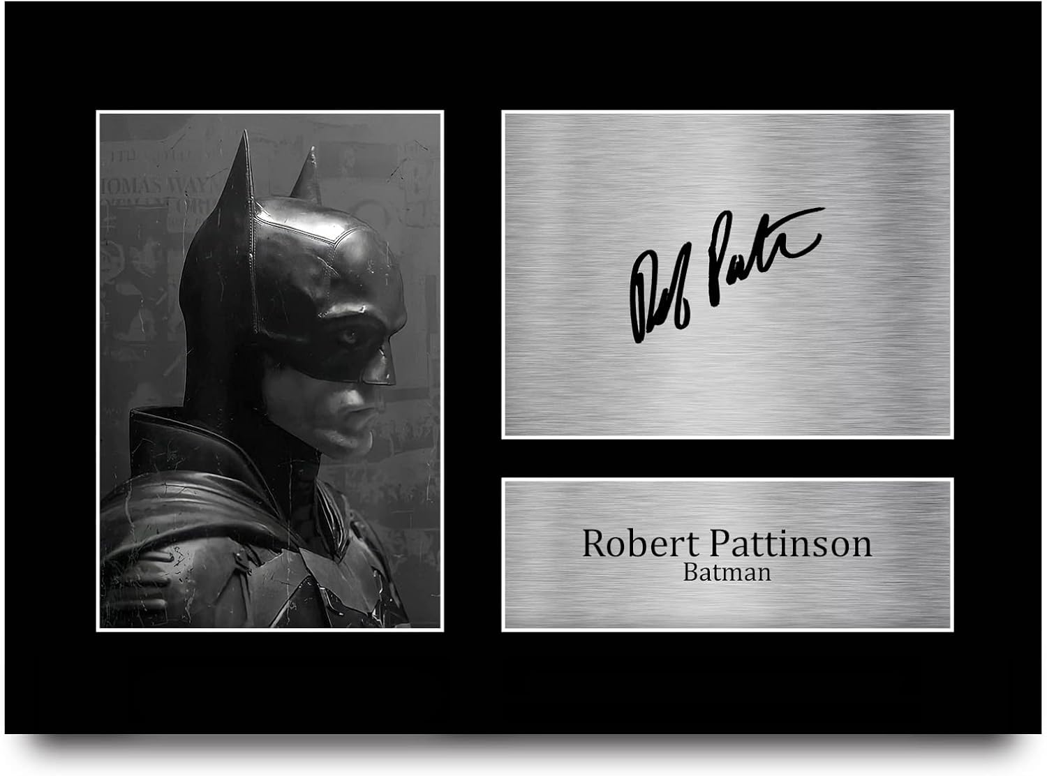 HWC Trading A4 Robert Pattinson the Batman Gifts Printed Signed Autograph Picture for Movie Memorabilia Fans