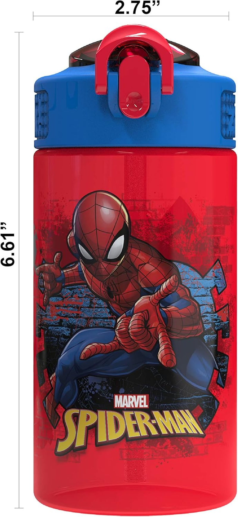 Zak Designs SDNU-T120 Marvel Comics Water Bottles, 16 Oz image number 5