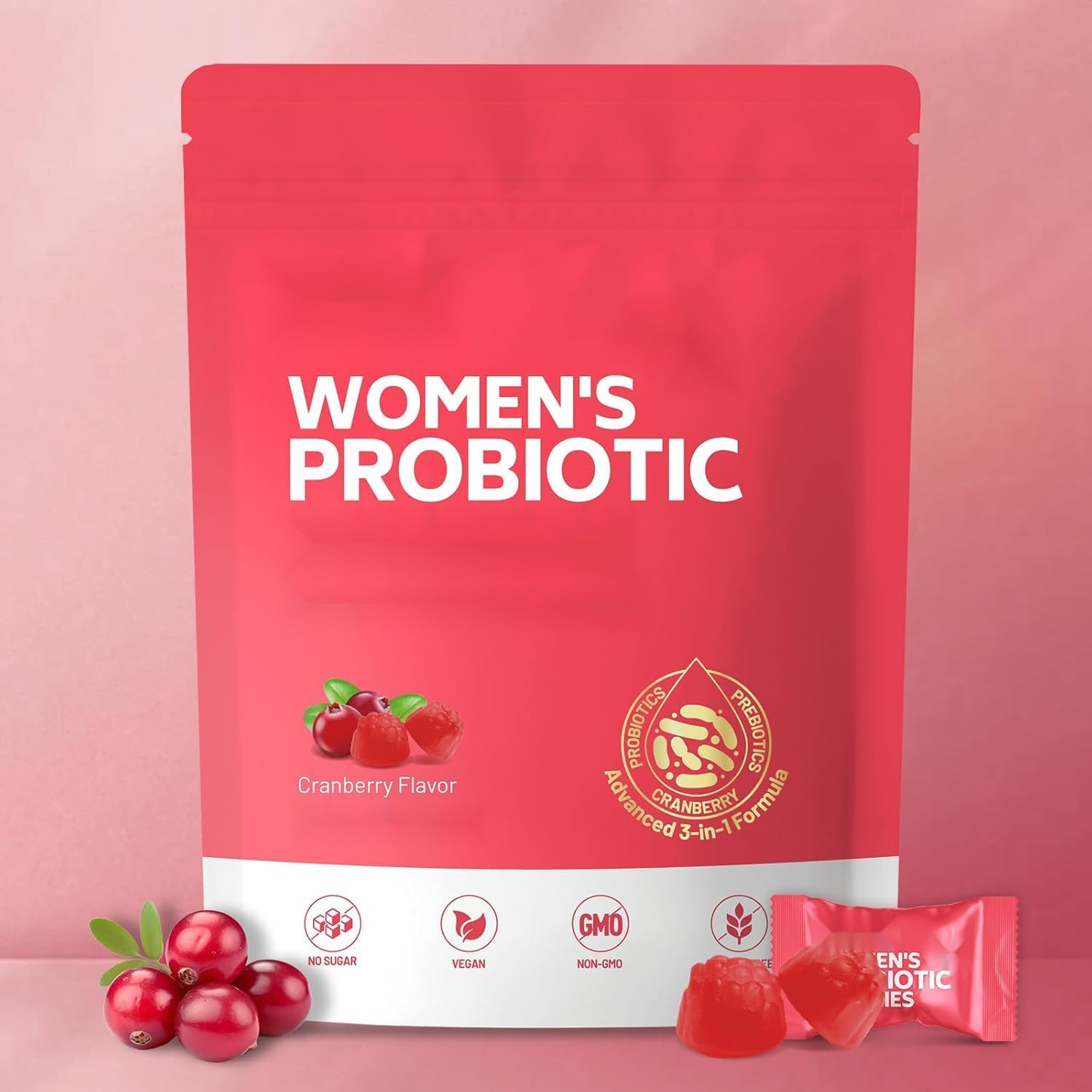 Women Probiotic, Feminine Balance Ph, for Healthy Odor, Yeast Balance and Flora + Vitamin C for Immune Support image number 1