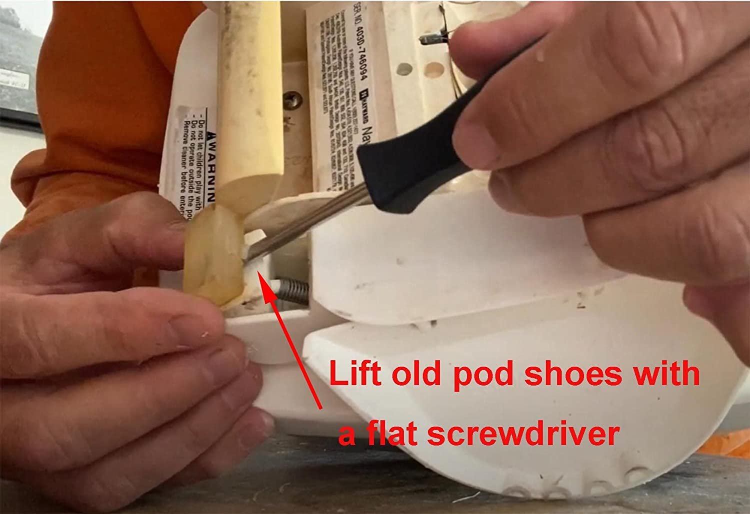 Poolsupplytown Pod Shoes Replacement Fits Hayward Navigator Pool Vac Pool Cleaner Pod Shoe AXV414P (4-Pack) image number 2