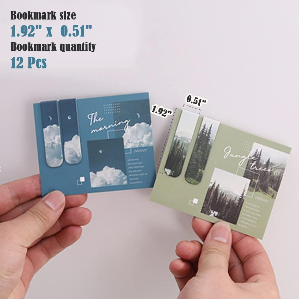 Heatunk Colorful Magnetic Bookmarks - 12 Pieces: Fun and Functional Page Markers for Students and Teachers image number 2