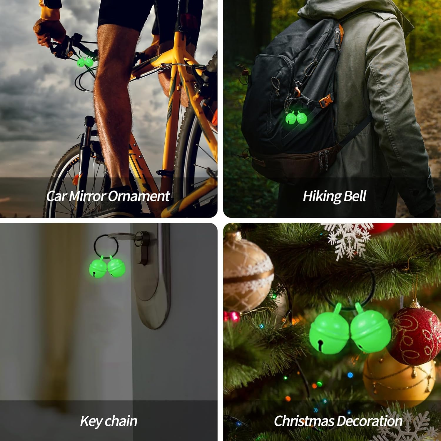 Bells for Dog Collar, Extra Loud Dog Cat Glow Bell for Pet Tracking & Saving Wildlife, Birds, Durable Copper Bells image number 1