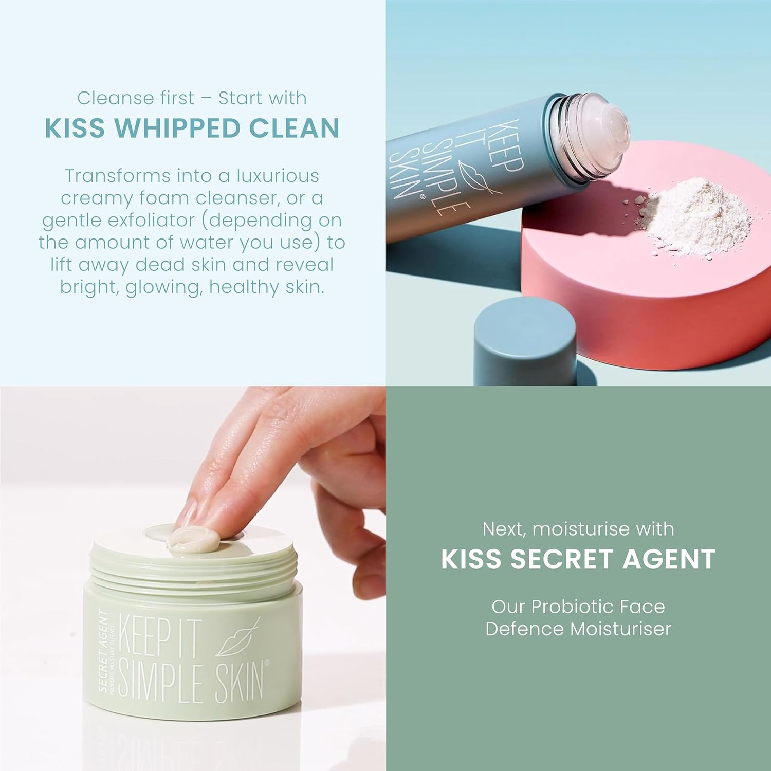 Keep It Simple Skin KISS Face Cleanser Whipped Clean, 50 Gram image number 4