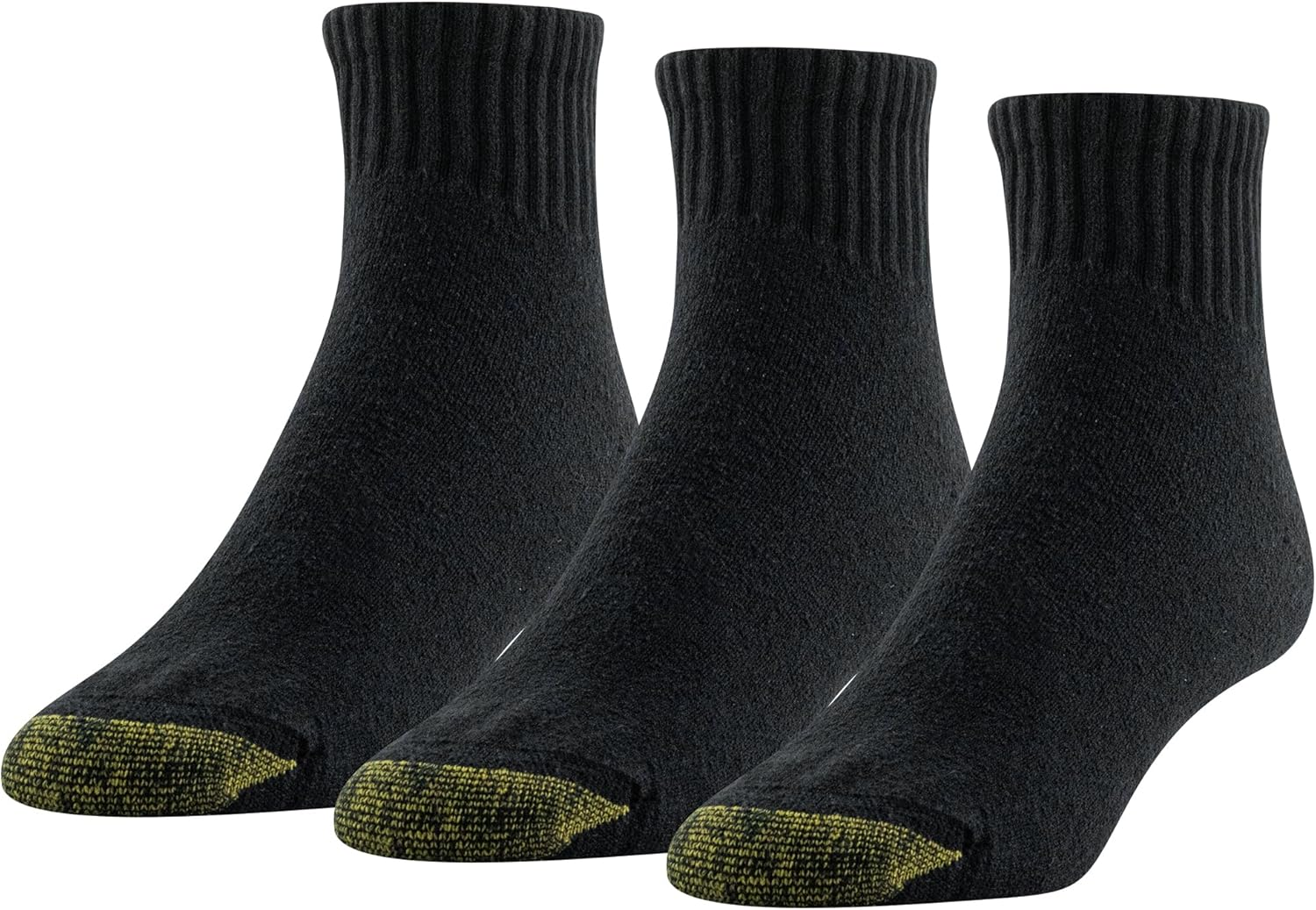 Gold Toe Mens Ultra Tec Performance Quarter Athletic Socks, 3-Pack Socks