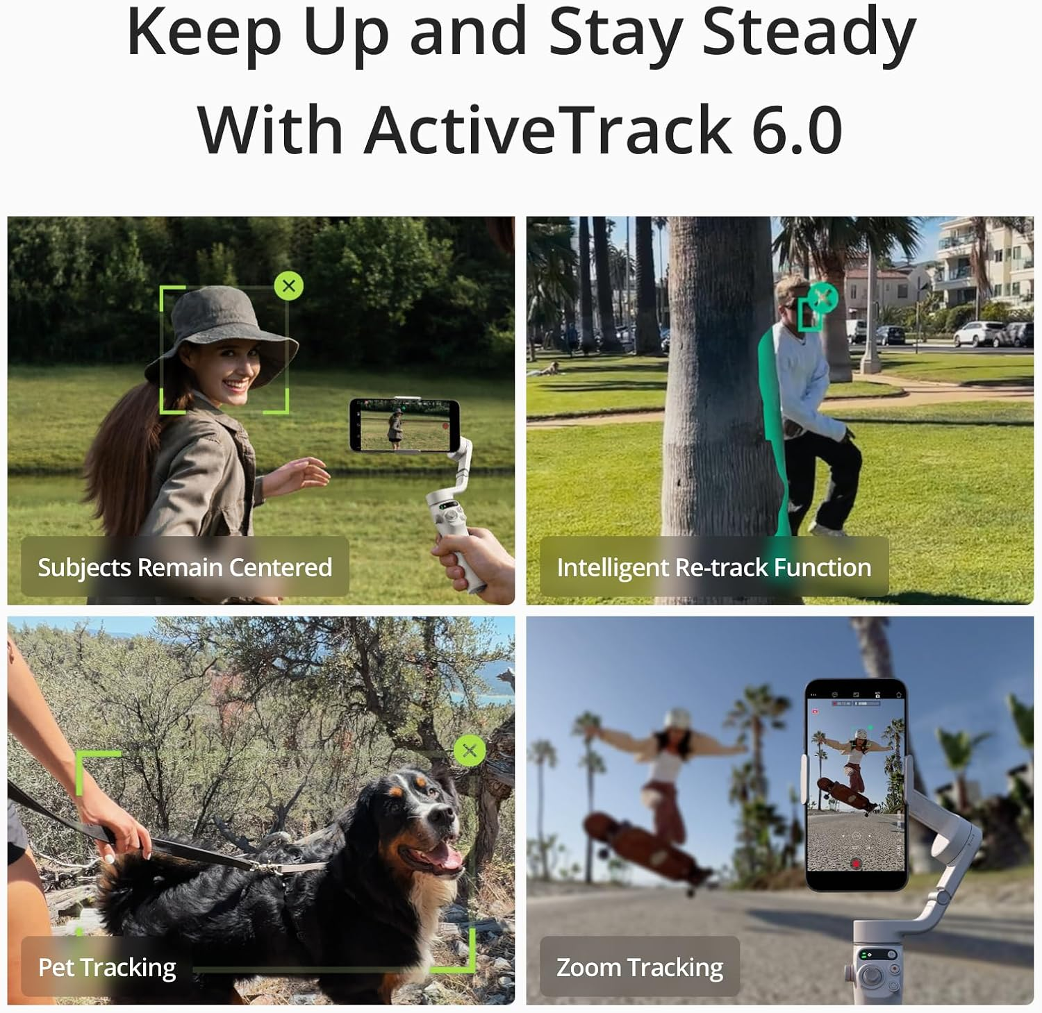 Osmo Mobile 6 (Platinum Gray) + DJI Mic Mini (1 TX + 1 RX), Gimbal Stabilizer for Smartphone, Wireless Microphone, Detail-Rich Audio, DJI Osmoaudio, Active Noise Cancelling image number 3