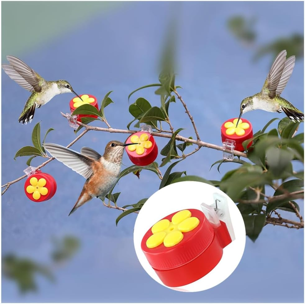 Handheld Hummingbird Feeders with Clips,Granmagazz 2Pcs Mini Handheld Window Feeder, Hand Hummingbird Feeders, Hummingbird Feeder Handheld with Cleaning Brush for Outdoor Supplies image number 2