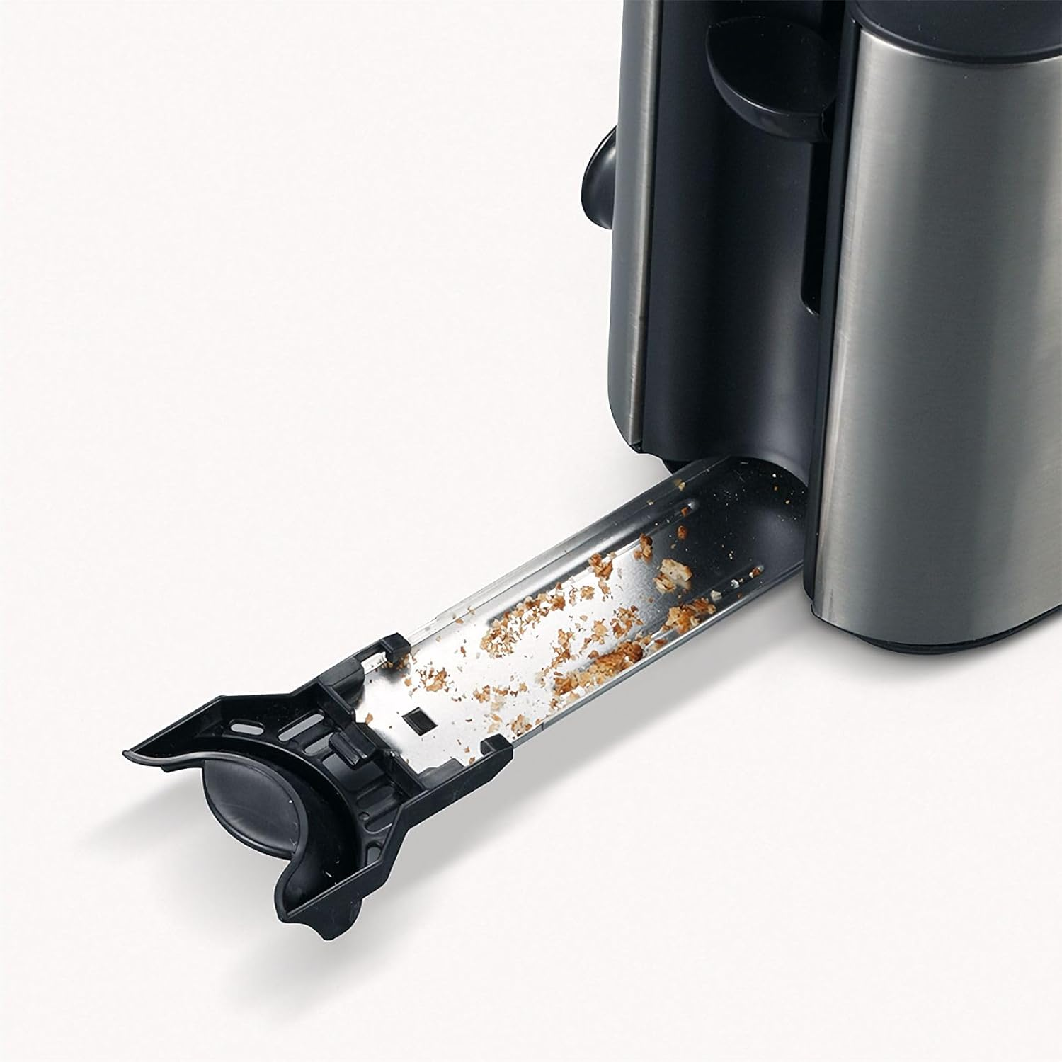 SEVERIN Automatic Long Slot Toaster, 2 Slice, Stainless Steel, Black, 6 Browning Levels, Bun Attachment, Defrost, Warm-Up, 1000W, at 2515 image number 5