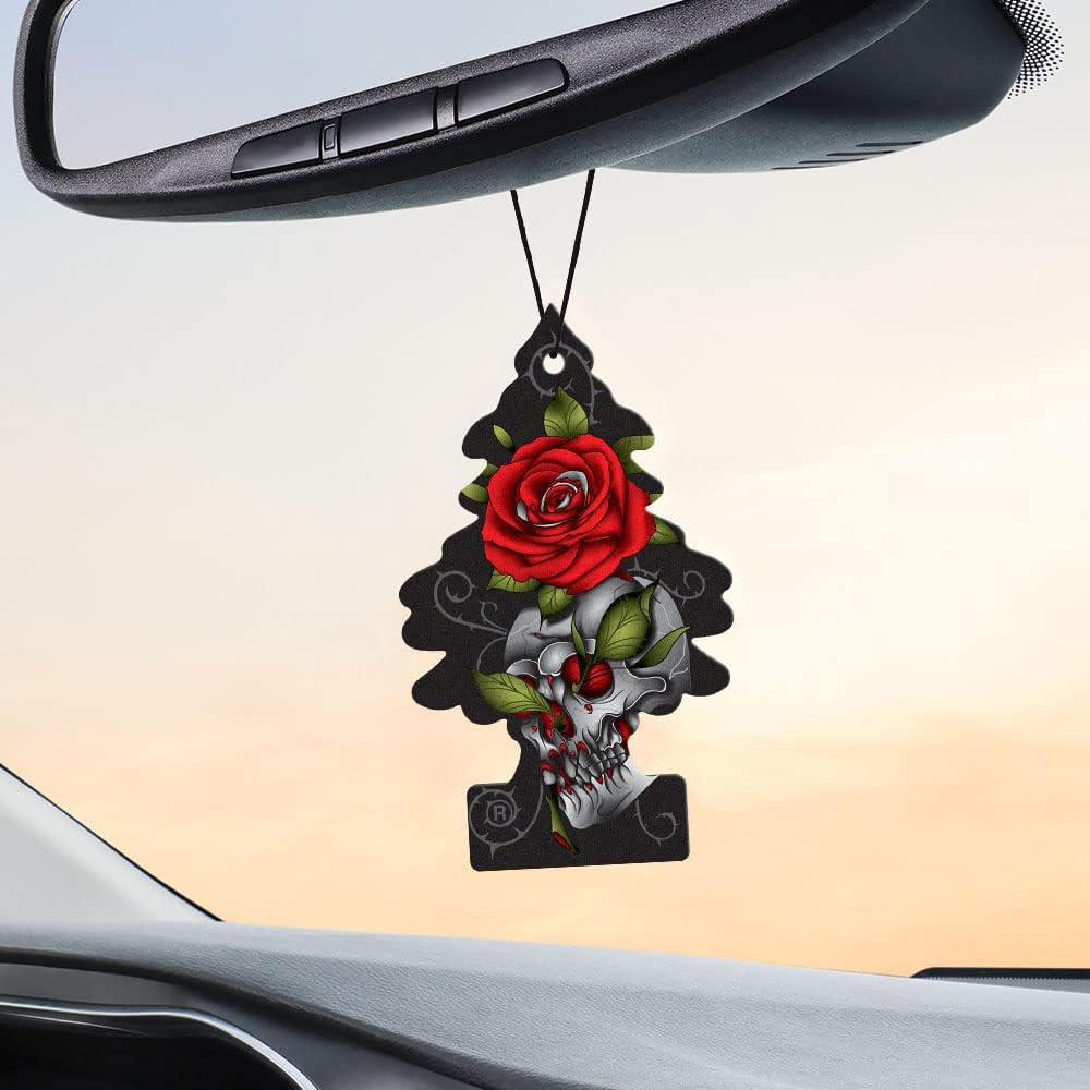 Little Trees Air Fresheners Car Air Freshener. Hanging Tree Provides Long Lasting Scent for Auto or Home. Rose Thorn, 24 Air Fresheners image number 4