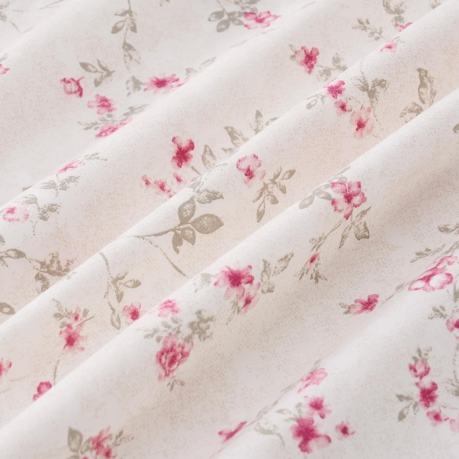 Modern Threads Printed 4-Piece Extra Soft Bedding Sheets & Pillowcase Set, Deep Pocket up to 16 Inch Mattress Kashmir Rose Full image number 1