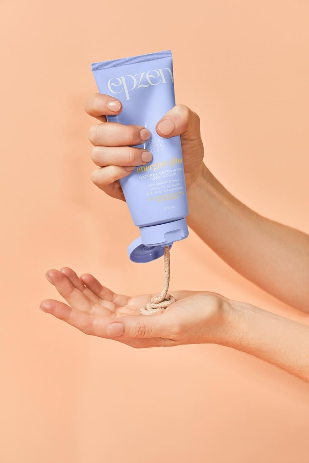 Epzen Energise Glow Exfoliating Body Scrub Nutrient-Dense Squalene & Sweet Almond Oil, Walnut Shell Powder for Deep Exfoliation, Essential Oil Blend for Soft, Supple Skin, Body Wash Polish -200Ml image number 5