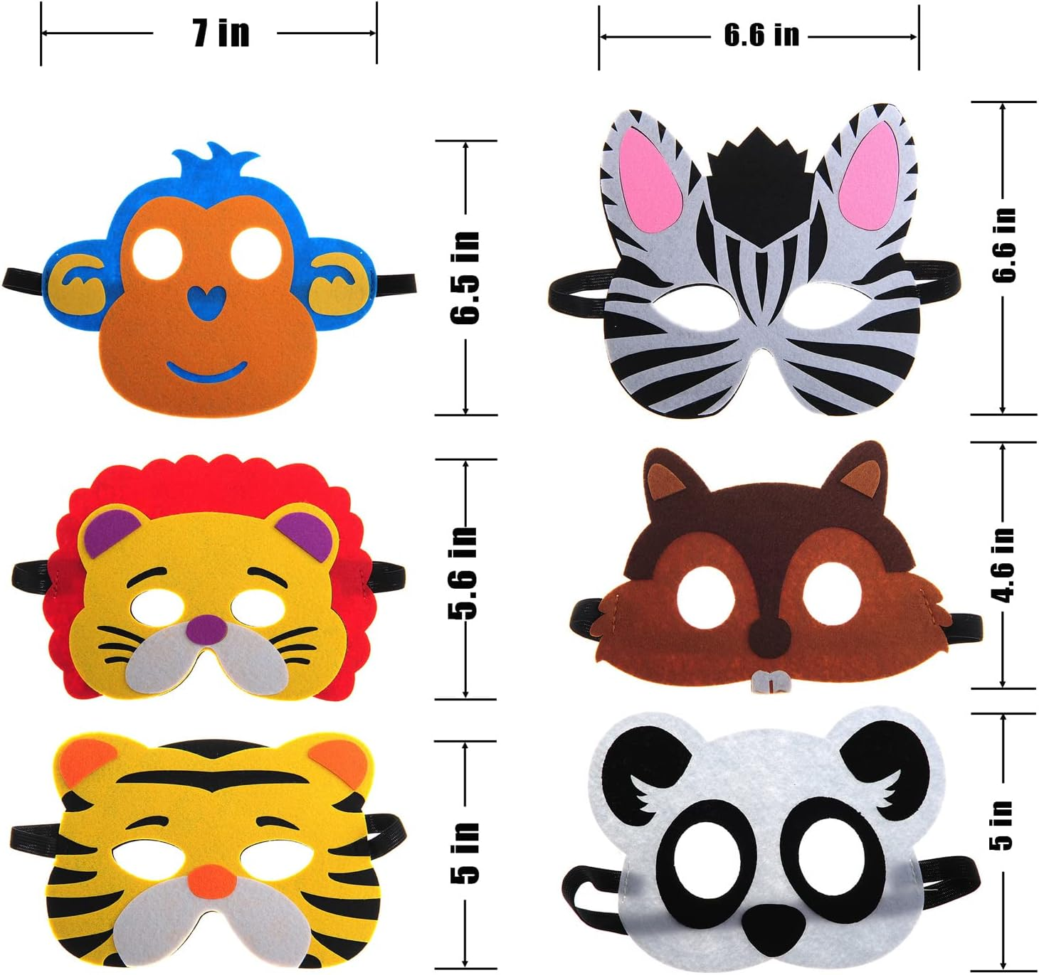 30 Pieces Felt Masks Party Favors Supplies image number 4