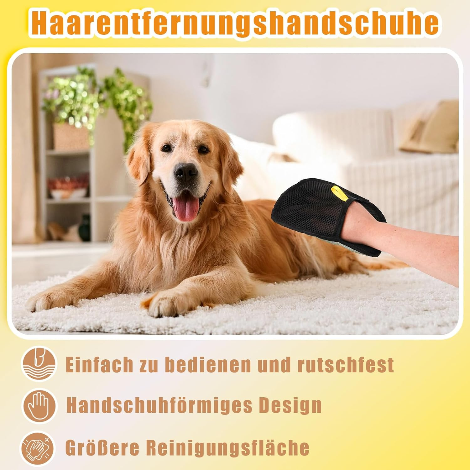 Zidoley Fur Magnet Pet Hair Brush Set, Double-Sided Fur Gloves, Lint Brush, Cat Hair Remover, Pet Hair Remover Glove, Clothes Brush, Dog Hair Brush, Cat Hair Brush, Cat Glove image number 4