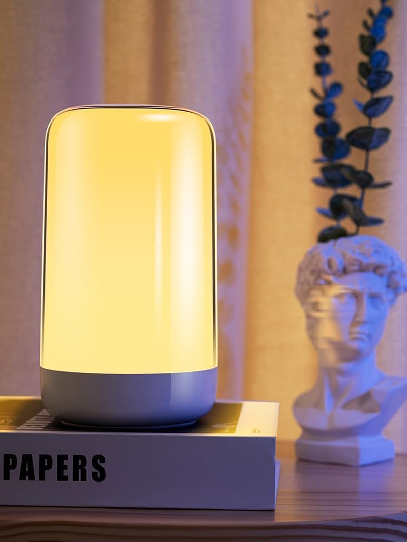 RGB Table Lamp, AVENUS LED Night Light with RGB, Touch Table Lamp, Rechargeable Color Changing Lamp with Memory Function, Dimmable Desk Lamp for Bedroom, Living Room (Regular Model) image number 5