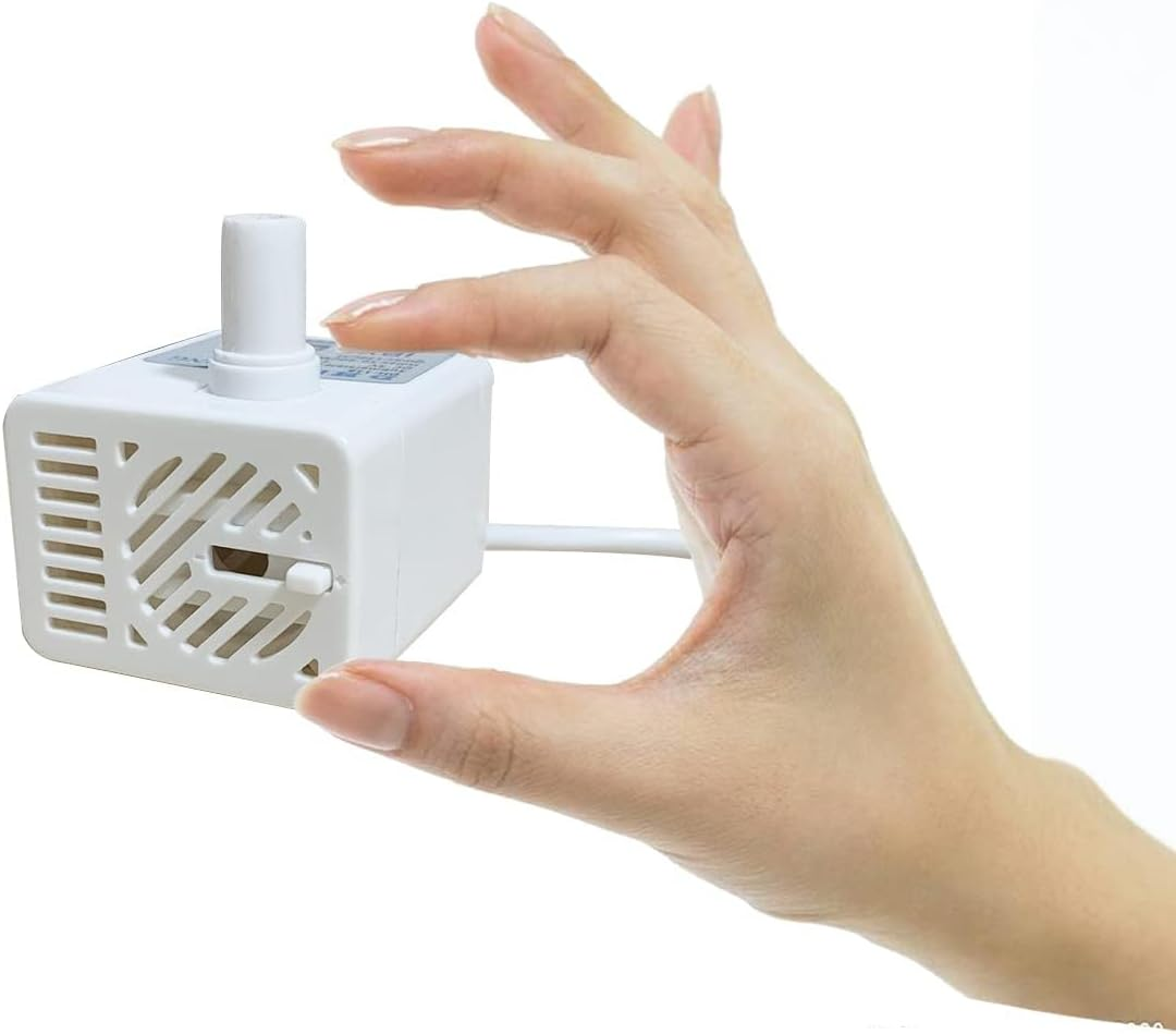 Homvik USB 200L / H 1.5W Mini Water Pump Submersible for Cats Fountain Aquarium Pond and Fish Tank Ultra Silent Fresh and Marine Water Circulation Height 1M image number 5