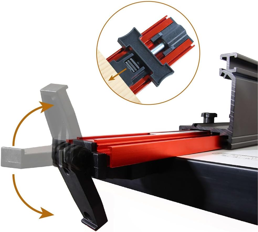O'SKOOL 24 Inch Straight Edge Guide Clamp with Band Saw Fence image number 5