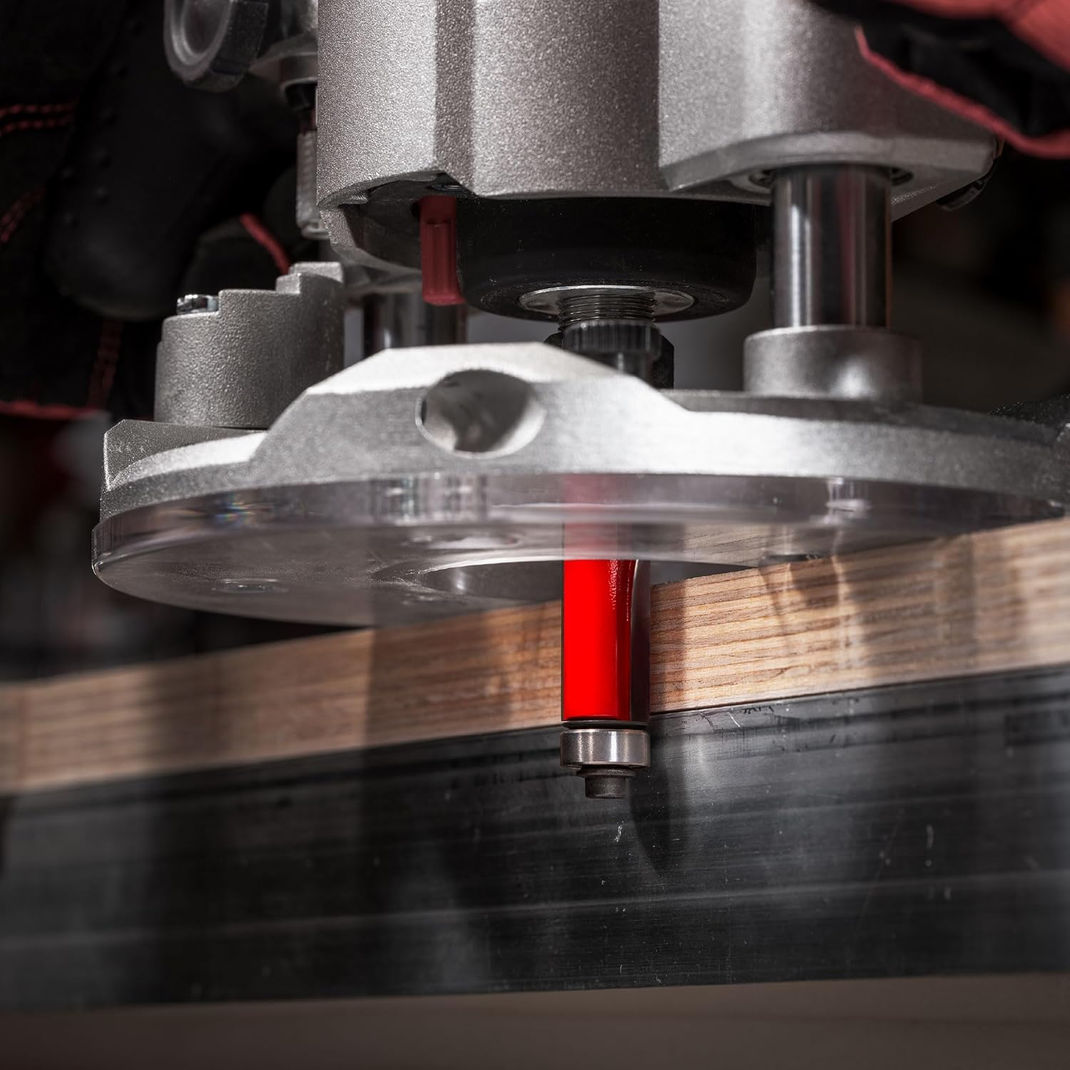 Freud 42-100 3/8-Inch Diameter 2-Flute Flush Trimming Router Bit with 1/4-Inch Shank image number 4