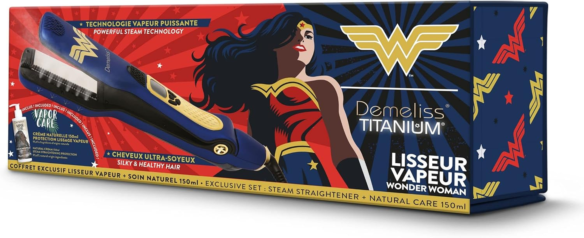 SAINT ALGUE - Demeliss TITANIUM Steam Straightener Wonder Woman Edition image number 5