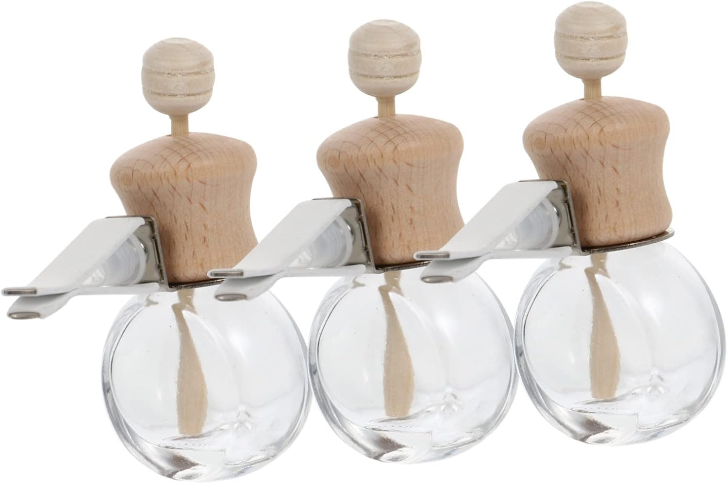 Ciieeo 3Pcs Car Fragrance Diffuser Bottle Empty Perfume Bottles for Essential Oil Diffusers
