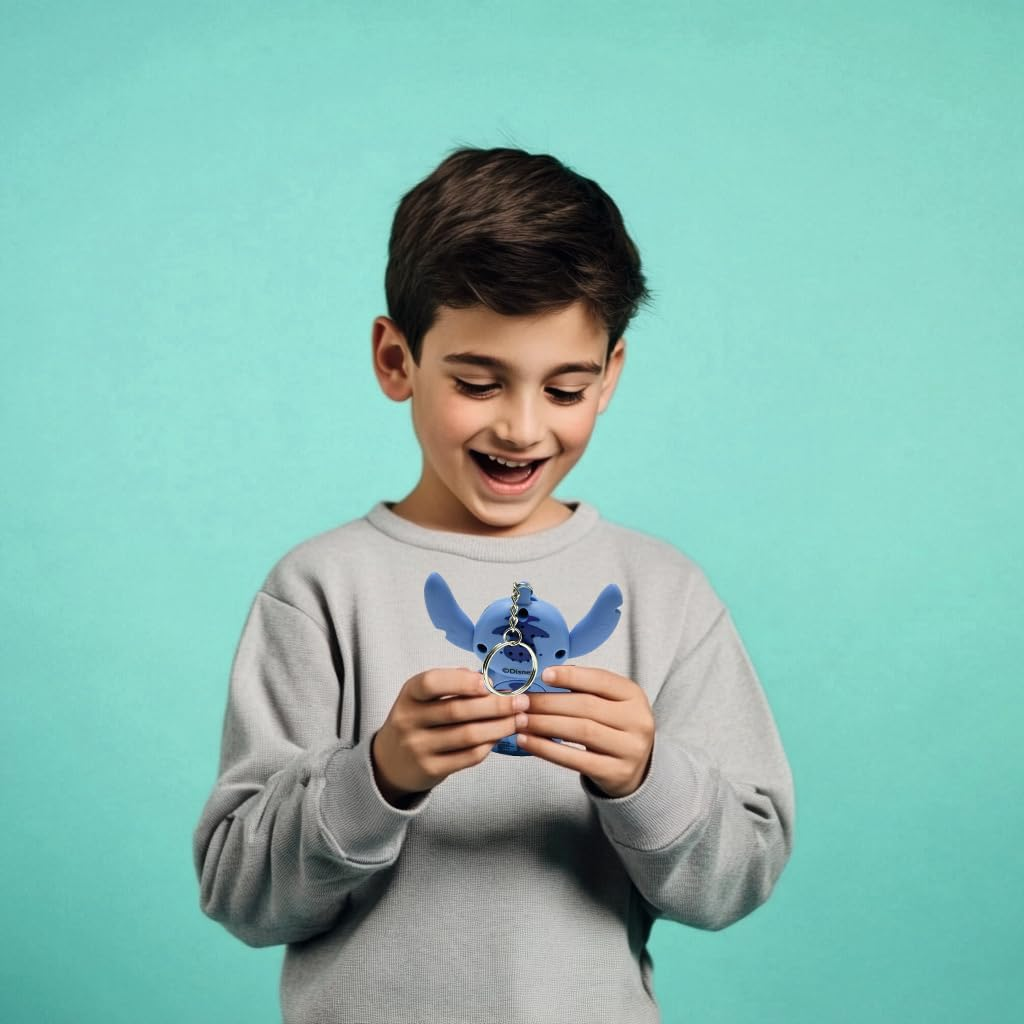 Lexibook, Disney Stitch, My Best-E, Portable Games Console, Interactive and Educational Companion for Children, 8 Game Categories, Coloured Screen, Blue, JLMB10D image number 3