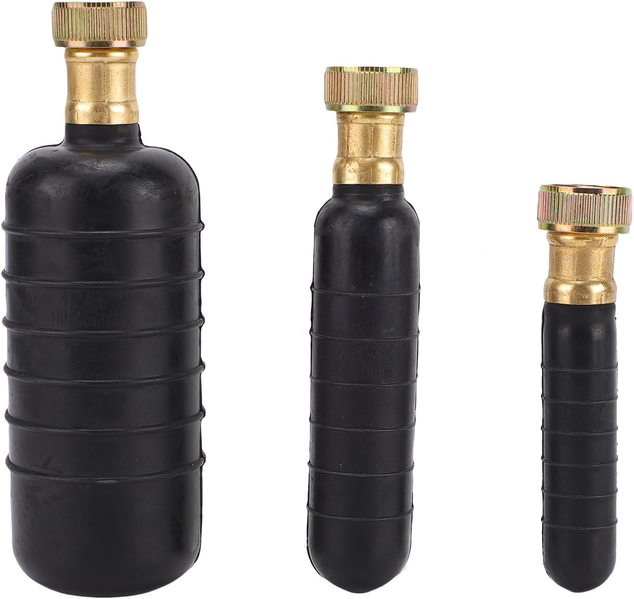 Dpofirs 3 Pcs Drain Bladder Kit, Rubber Plumbing Unclogger for 1-6 Inch Pipes, High Pressure Drain Cleaning Bladder with Stainless Steel Connector for Sink, Tub,Shower image number 5