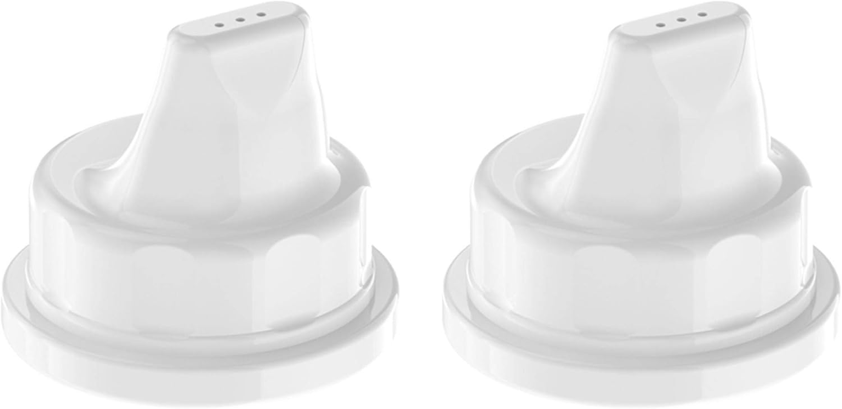 Lifefactory Sippy Cap 2 Pack Accessory &ndash; White image number 2