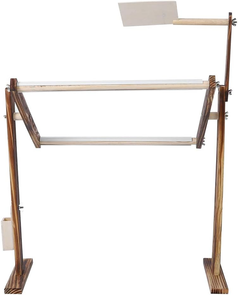 Cross Stitch Frame, Cross Stitch Stand, Thick round Roller Home for Shop Craft Accessory Embroidery Work image number 4