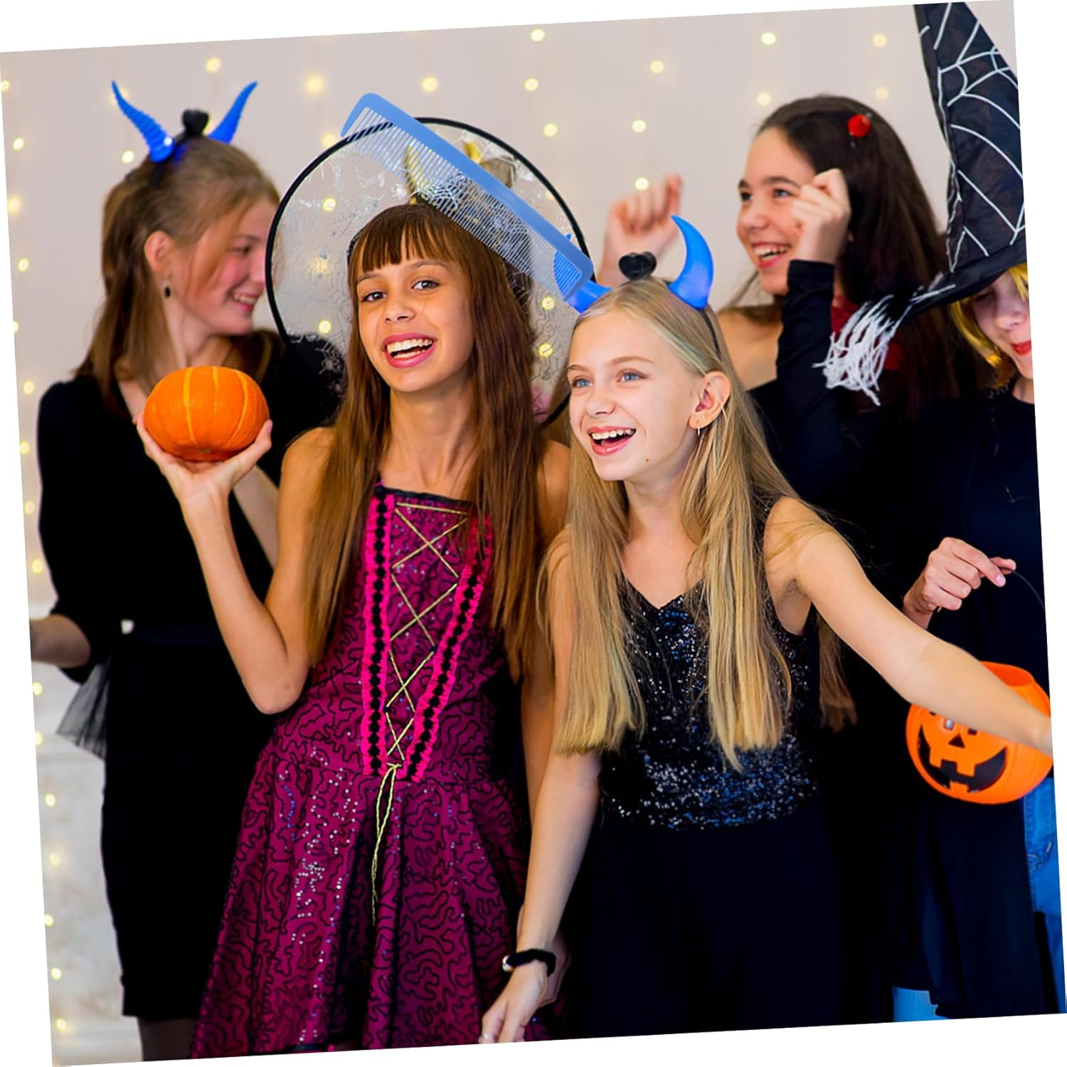 WOFASHPURET Giant Blue Plastic Hair Comb, Halloween Men Costume Accessory, Adults image number 4