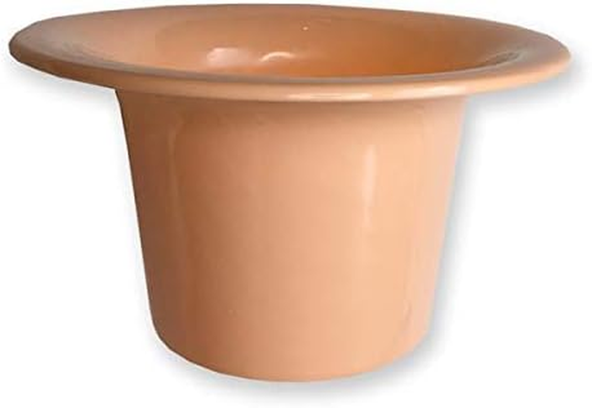 Top Hat Potty for Newborn Infant Potty Training | Elimination Communication | Includes 100% Cotton Undyed Fleece Cozy | Anti-Slip Rubber Band | for EC Baby Potty Training (Peach) image number 6