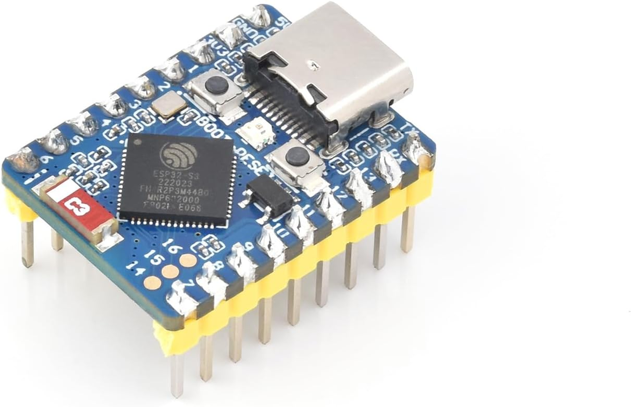 Waveshare ESP32-C3 Mini Development Board, Based on ESP32-C3FN4 Single-Core Processor, 160Mhz Running Frequency, 2.4Ghz Wi-Fi 5 with Pre-Soldered Header image number 6