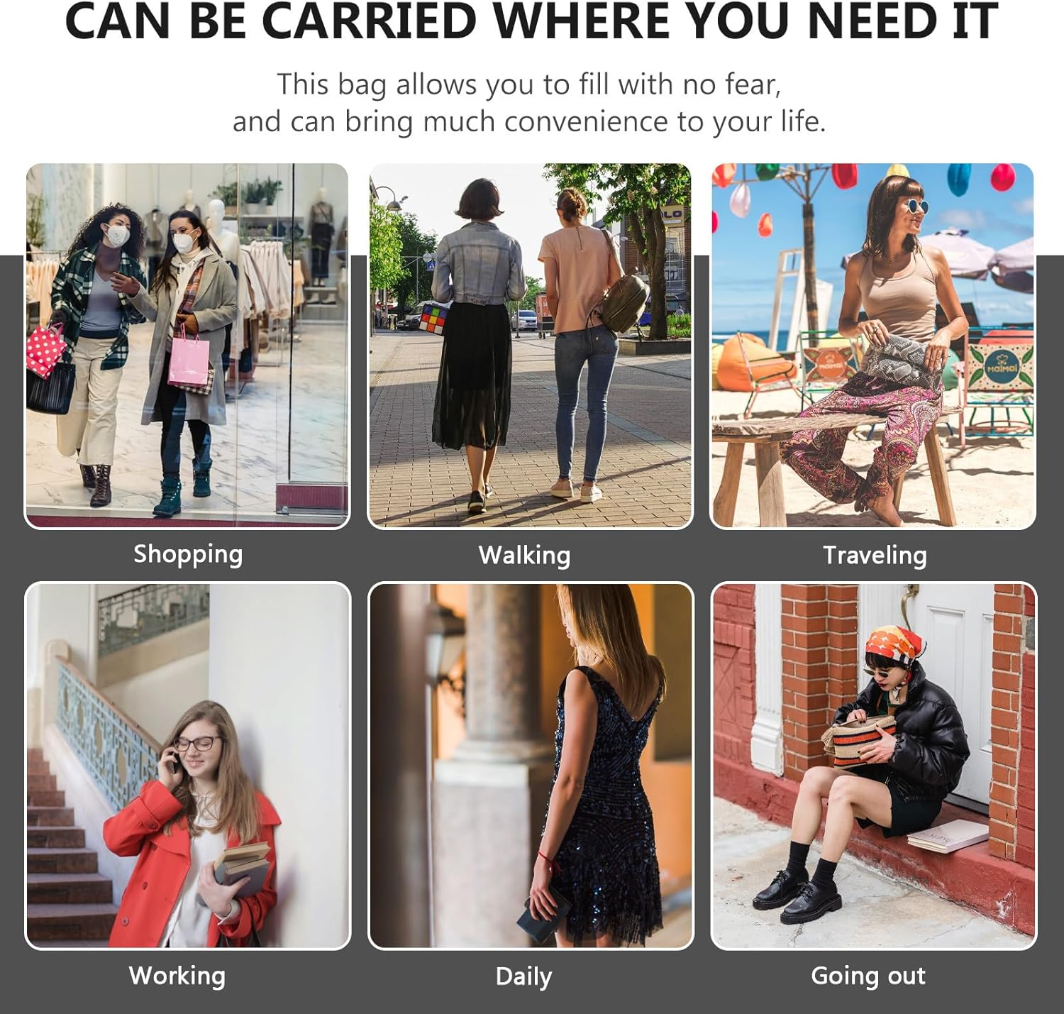 WATIIFUFU Portable Makeup Brush Storage Bag PU Leather Cosmetic Pouch Medium Travel Makeup Organizer Purple Coin Purse for Women image number 3