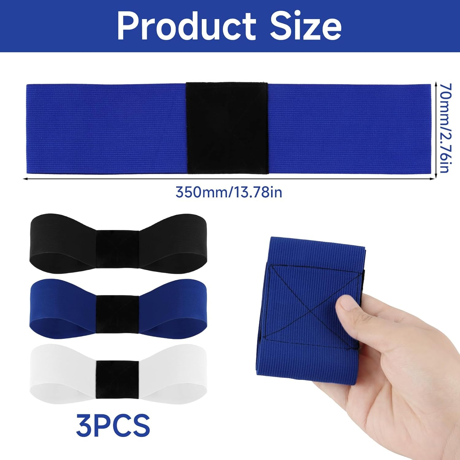 Golf Swing Training Armbands - 3 Pieces Elastic Golf Training Aids to Improve Swing Posture for Sports, Fitness and Outdoor Activities for Beginners and Professionals image number 1