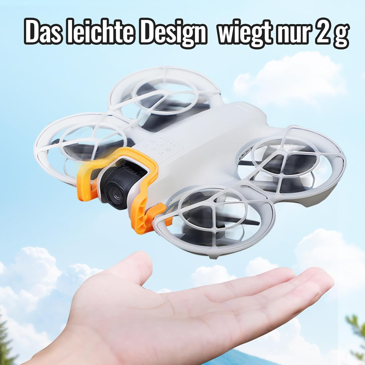 Gimbal Bumper Guard for DJI Neo Drone, Gimbal Anti-Collision Protector, Anti-Collision Protection, Protective Strip, Insurance, Bumper, Gimbal Lens, Scratch Protection Accessories for DJI Neo (Orange) image number 5