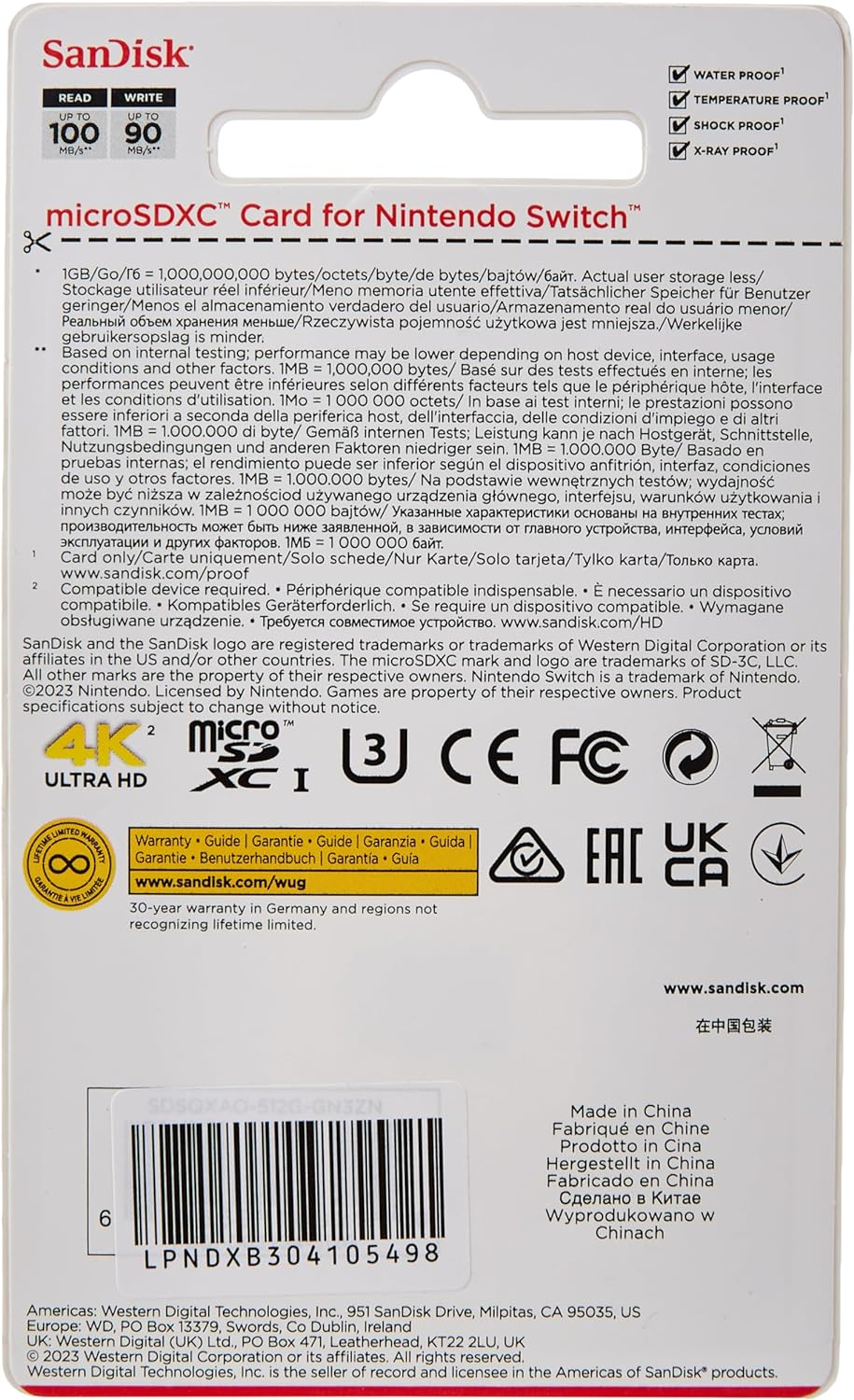 Sandisk and Nintendo Switch Microsd 512GB image number 3