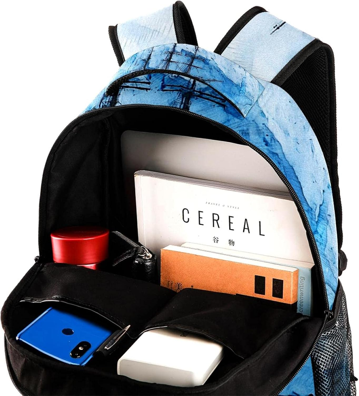 Ship Glacier Iceberg Antarctic Ice Backpack Students Shoulder Bags Travel Bag College School Tote Backpacks image number 5