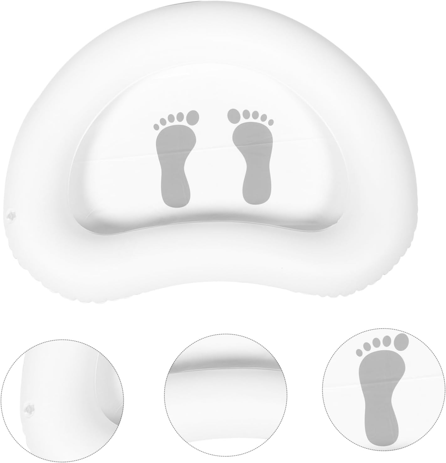 Totority Inflatable Spa Footbath Small Basin Foot Bath for Pool Entry Folding Foot Wash Basin Folding Foot Basin Foot Soaking Basin Camping Foldable Basin Collapsible Bath Cleaning Tool PVC image number 3