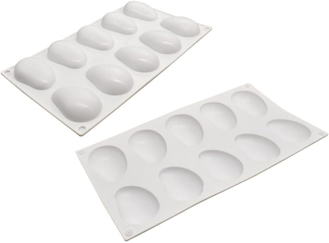 Silicone Mold Dessert Silicone Cake Mold for Baking Fondant Mould Fruit Shape Sugar Candy Jelly Bakeware Chocolates Mould (Mango H_11.68X6.84X0.8 Inch)