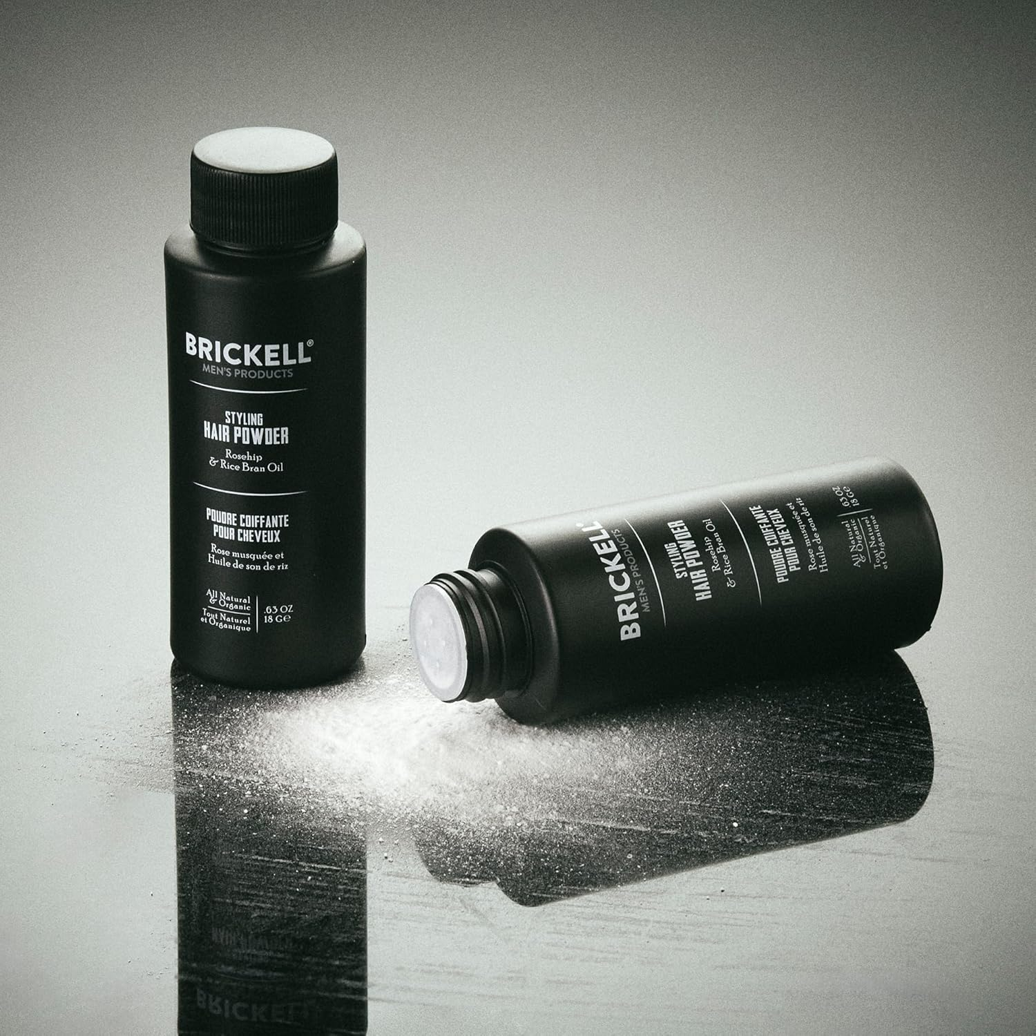 Brickell Men'S Styling Hair Powder for Men, Creates Volume, Natural & Organic, Non-Greasy Texturizing Powder, 18G, Fragrance-Free image number 1