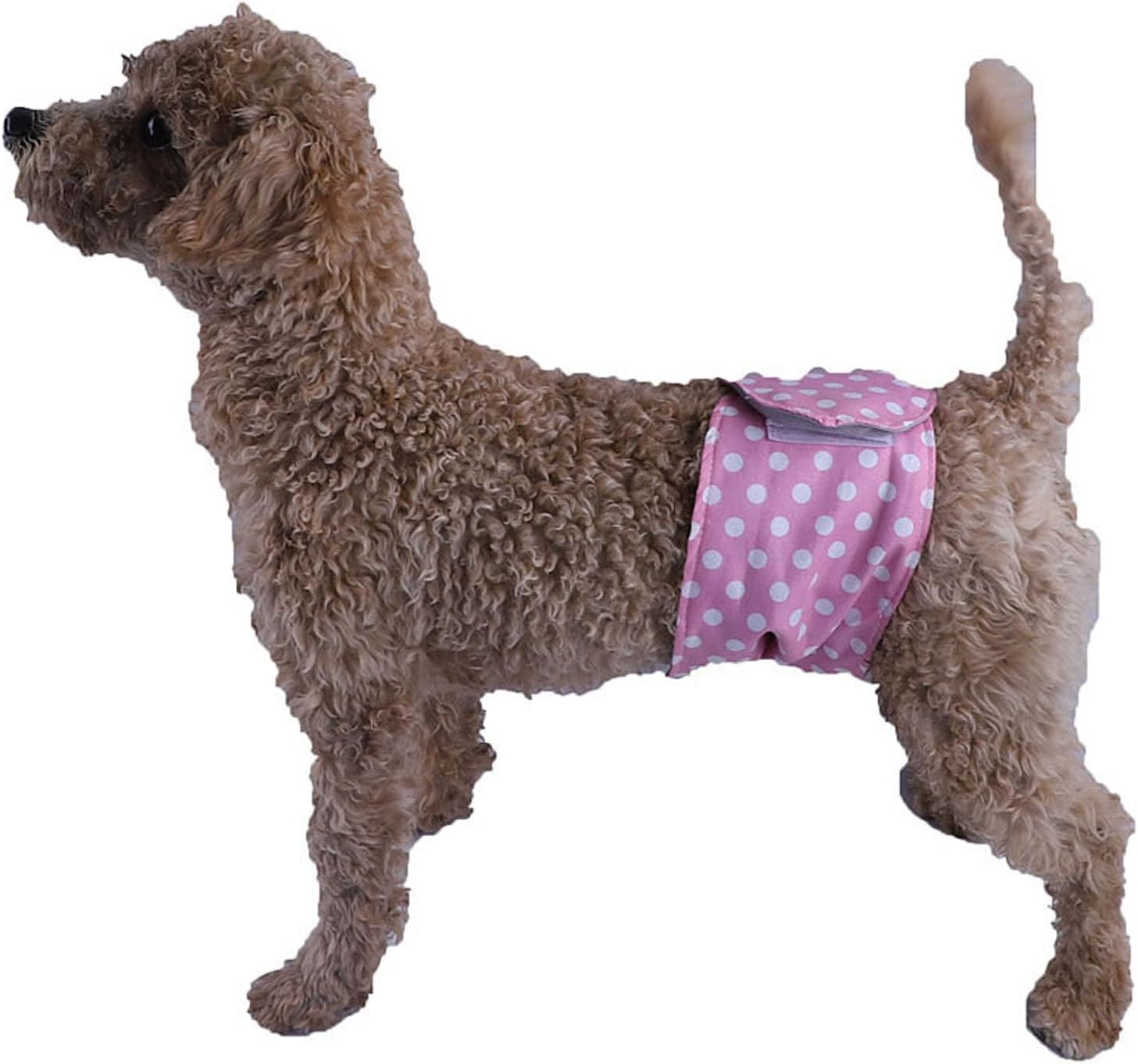 4Pcs Washable Dog Diapers Male, Reusable Soft Belly Bands for Dogs, Puppy Nappies Wrap for Post Surgery Wound Care Daily Training, Belly Bands for Male Dogs, Male Dog Wraps (M) image number 2